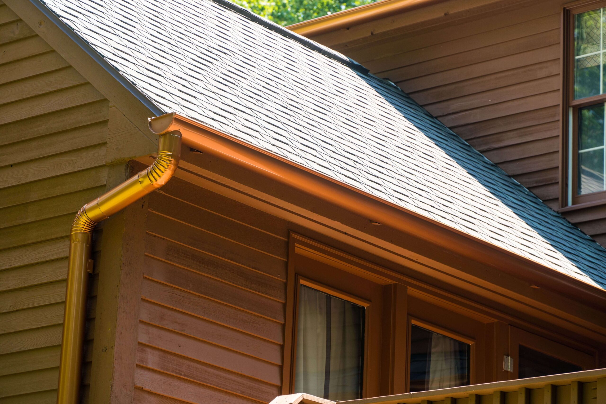 Copper Seamless Rain Gutters
